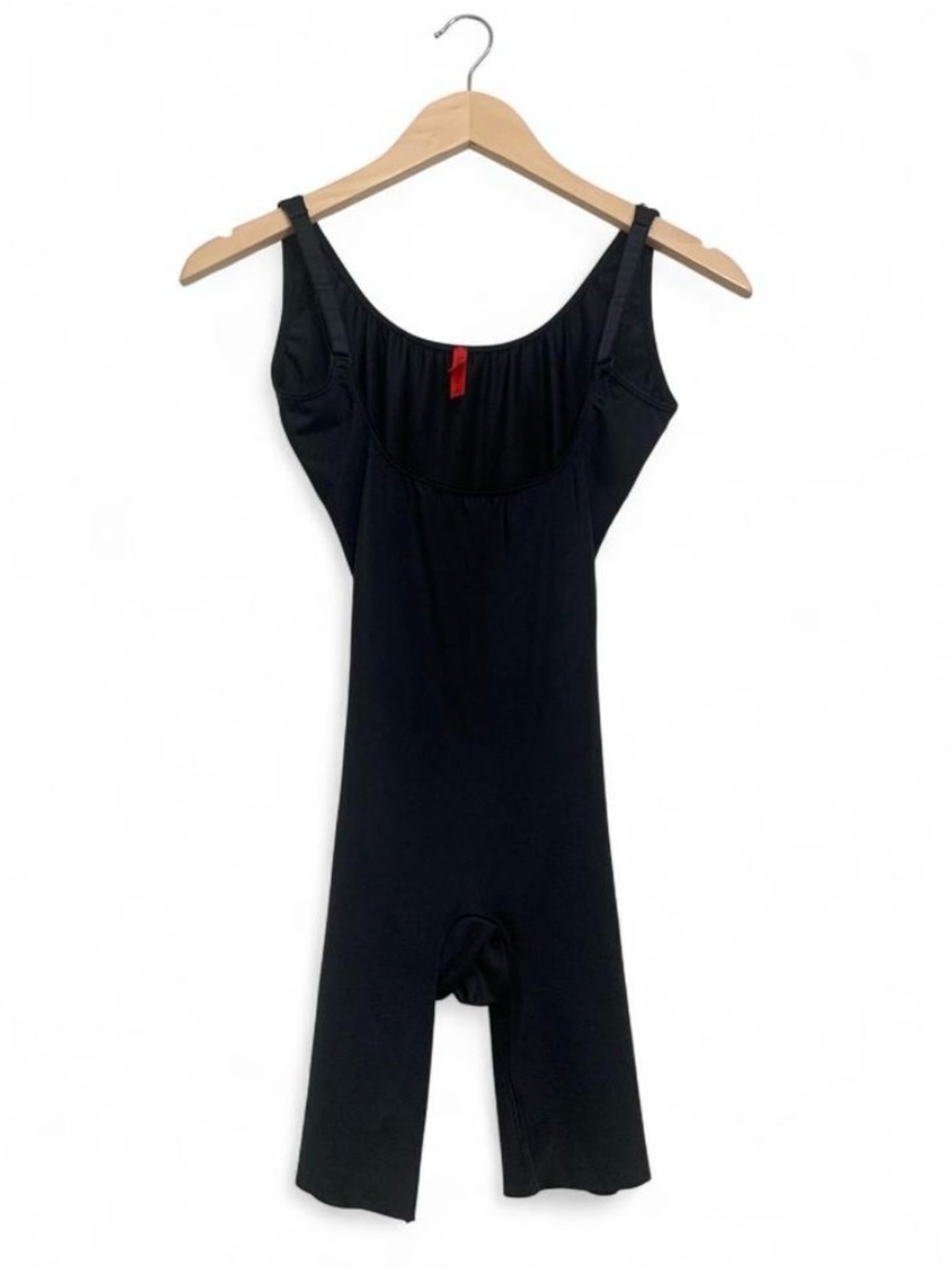 Spanx Black Open Bust Mid-Thigh Bodysuit Tummy Control Shapewear Size Medium